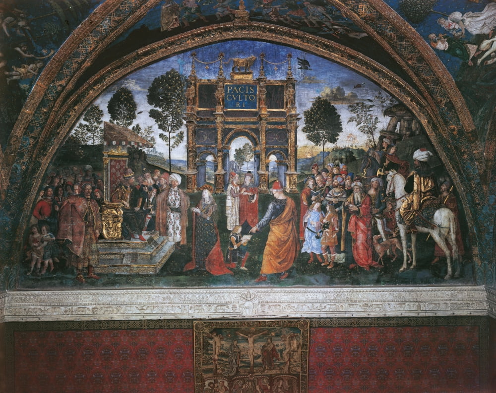 Dispute Of St Catherine Canvas Art - (36 x 24)