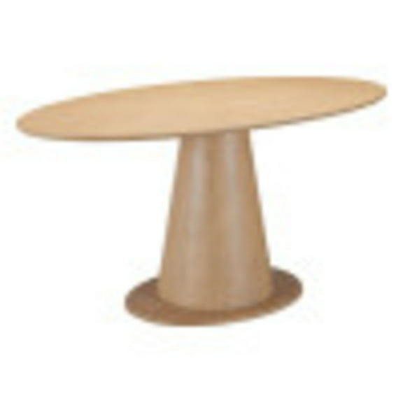 Disque Dining Table Natural Dining Table, Modern Style, Rubberwood oval shape tabletop, Rubberwood, Indoor Dining