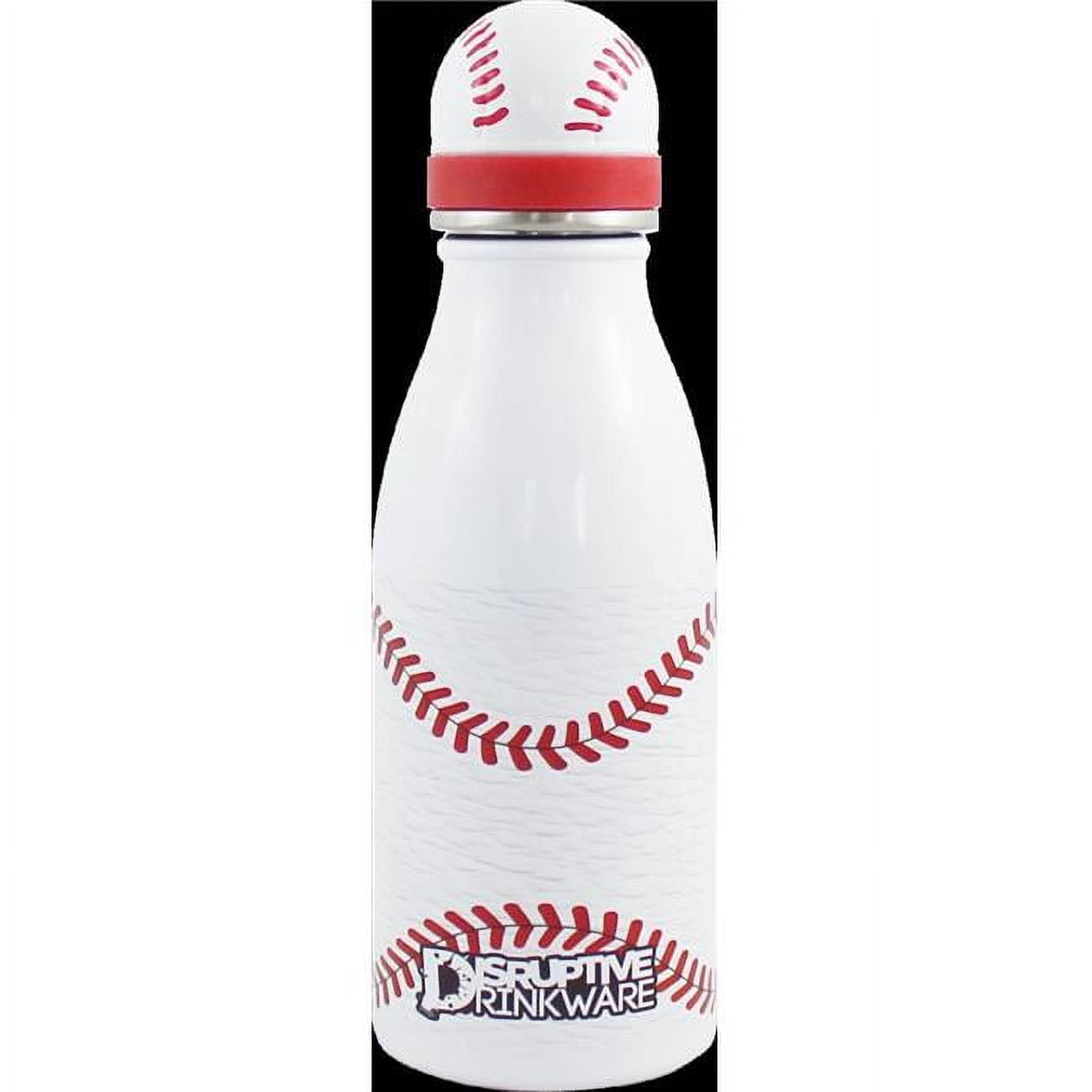 Disruptive Drinkware HYSP12BSB Baseball Hydration Sports Bottle