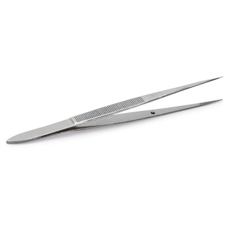 Dissecting Forceps, Fine Points, Stainless Steel, Straight, 4 1/2 Inches
