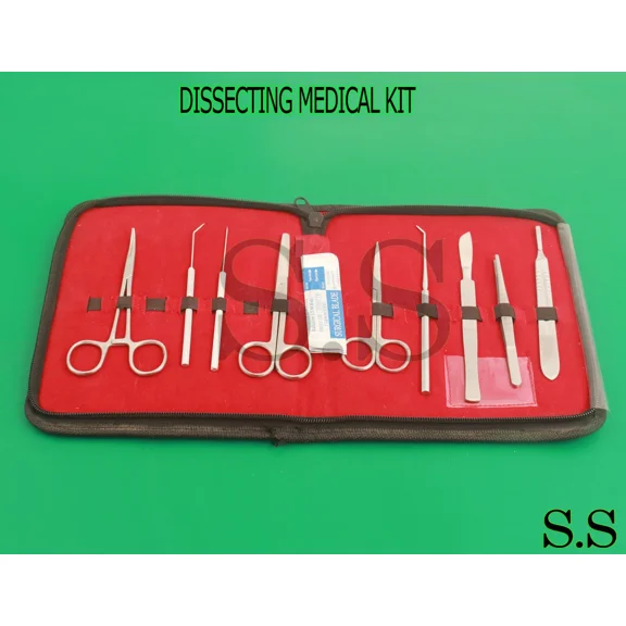 Dissecting Medical Kit ( Set Of 15 Pcs ) With Blade #23 Ds-1244