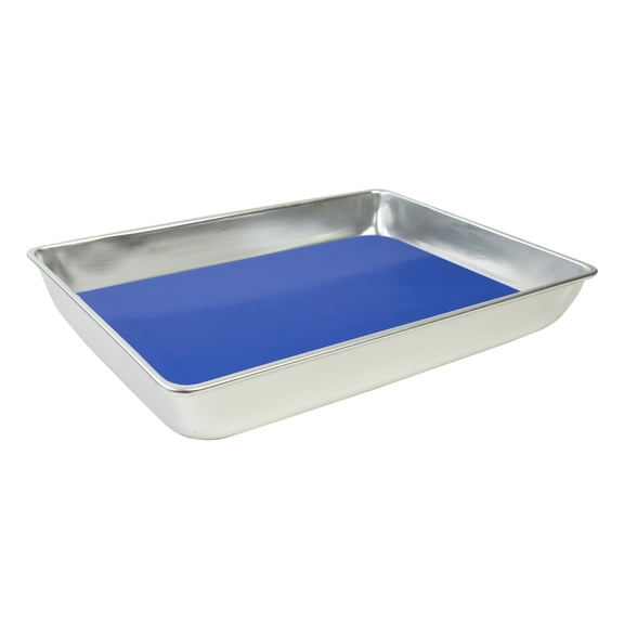 Dissecting Pan Aluminum With Plastisol Dissecting Pad. Size 13x9x2"