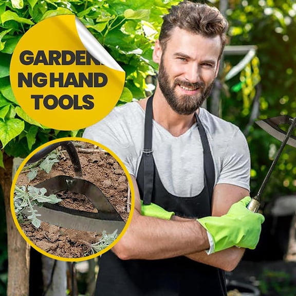 Disseminators for Gardening Edge Hollow Hand Hardened All-Steel Weeder Tool Hoe Edger for Patio & Garden