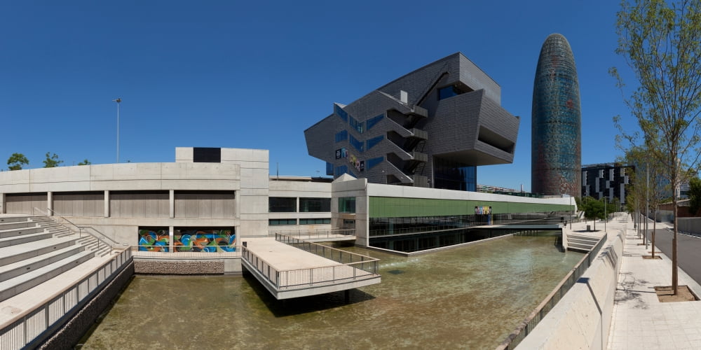 Disseny Hub Barcelona (Design Museum) Barcelona Catalonia Spain Canvas Art - Panoramic Images (12 x 36)