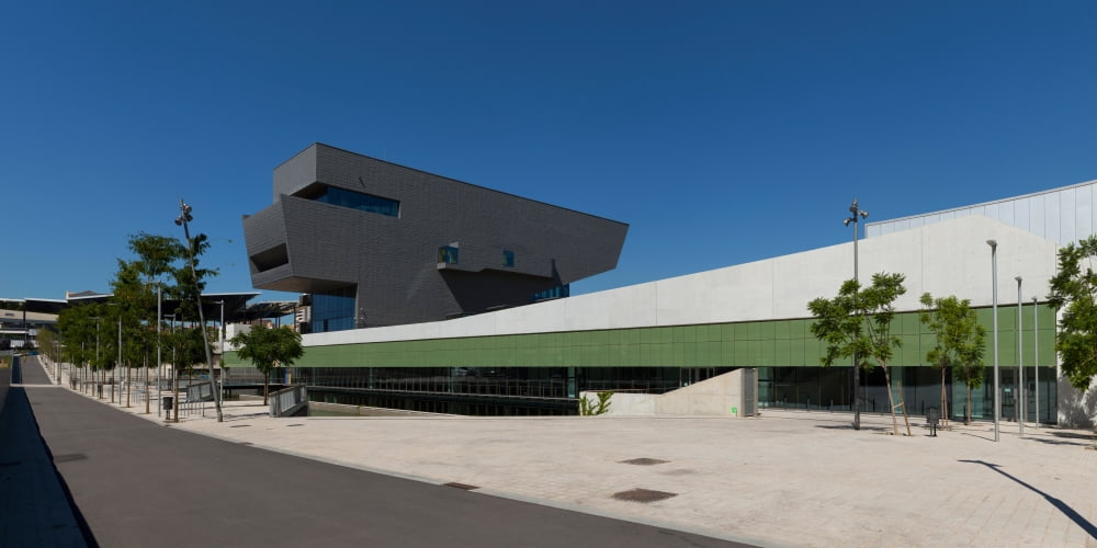 Disseny Hub Barcelona (Design Museum) Barcelona Catalonia Spain Canvas Art - Panoramic Images (9 x 27)