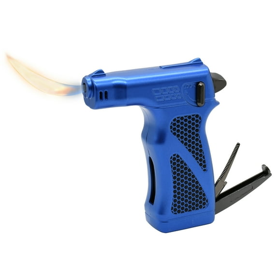 Dissim Hammer Inverted Soft Flame Pipe Lighter - Blue