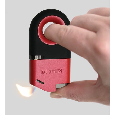 Dissim Inverted Soft Flame Lighter, Red