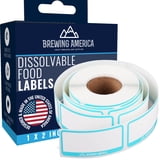 Brewing America Dissolvable Food Labels for Food Containers 1x2 Inch ...