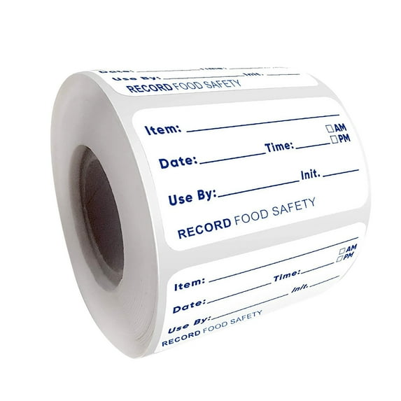 Dissolvable Food Storage Labels Roll 500 Stickers Date Labels For Fridge Freezer Containers Removable Organization 1X2 Inch
