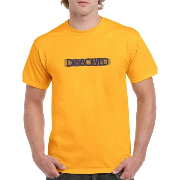 Dissolved Glitch Style Lettered T-Shirt Men -GoatDeals Designs, Male XX-Large