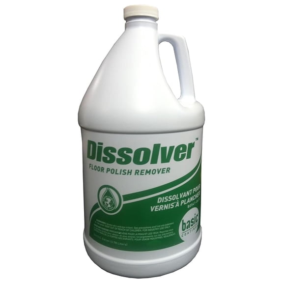 Dissolver Floor Polish Remover, Heavy Duty Hardwood Cleaning Solution, 1 Gallon