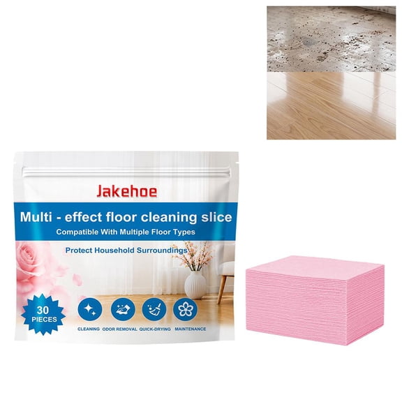 Dissolving Floor Cleaning Sheets for Hardwood, Tile, Laminate - Deep Clean Grease & Mud