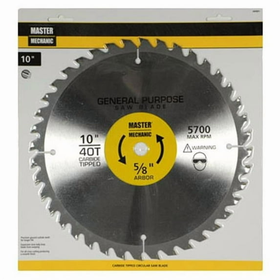 Disston 10 in. Master Mechanic Circular Saw Blade, 40 Tooth
