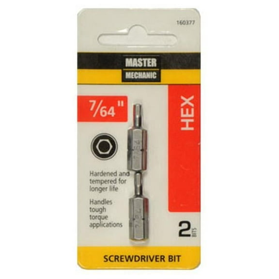 Disston 160378 0.12 in. Master Mechanic HexKey with 1 in. Insert Bit - 2 Per Pack
