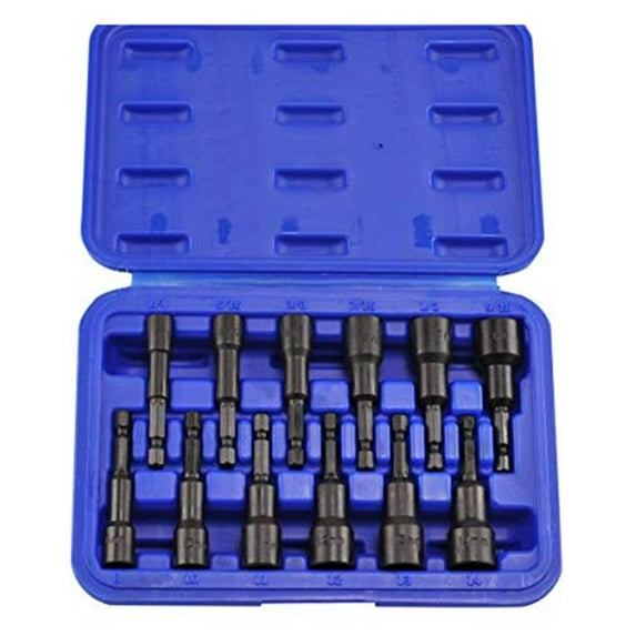 Disston 255397 0.37 in. Master Mechanic Impact Magnetic Nut Drivers, 3 Piece
