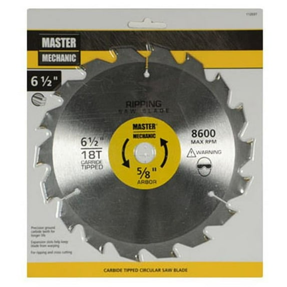 Disston 6.5 in. Master Mechanic Combination Saw Blade - 18 Tooth