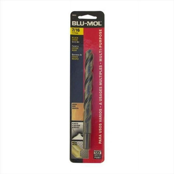 Disston 6653 Blu-Mol 0.44 In. Diameter Black Oxide Jobber Drill Bit