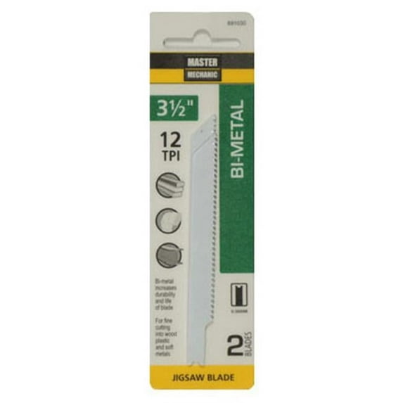 Disston 691030 3.5 in. 12 Tooth Master Mechanic Bi-Metal Jig Saw Blade 2 P Pack of 5