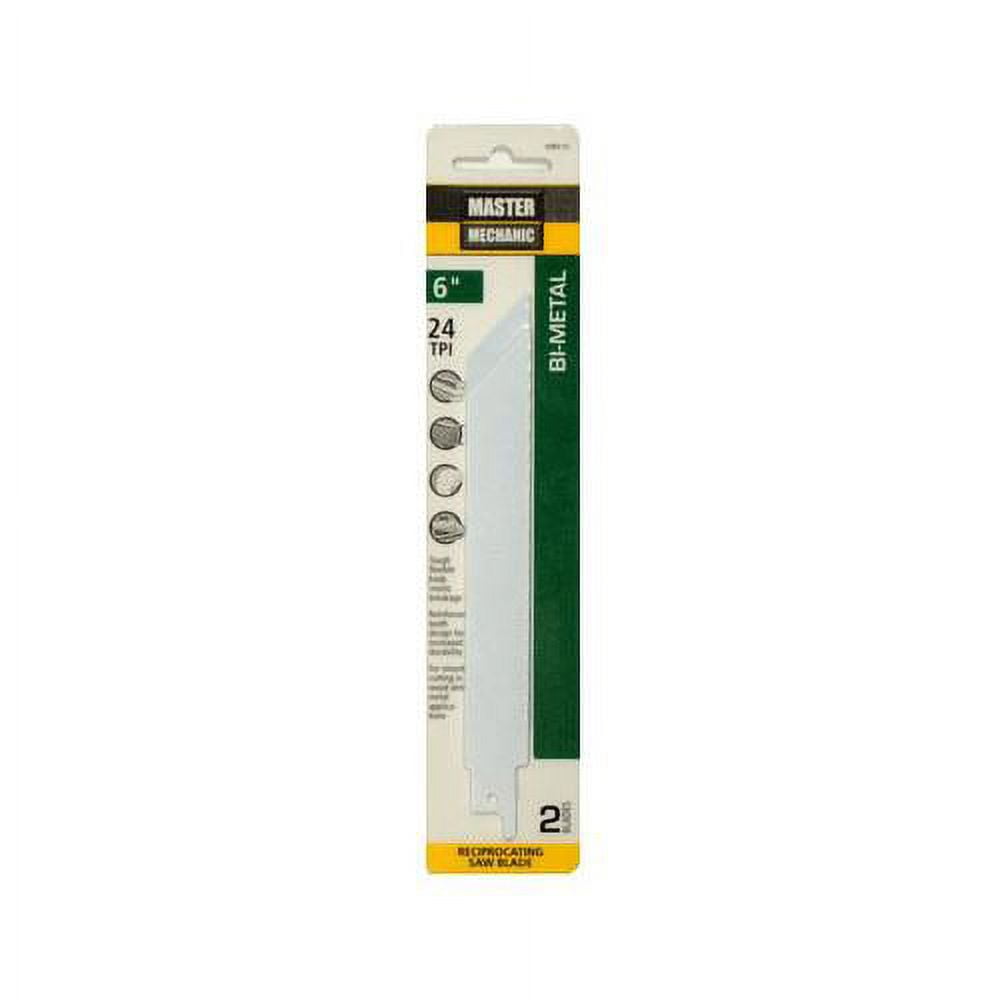 698516 Reciprocating Saw Blades, 2-Pk, 6-Inch, 24-TPI, Bi-Metal/Cobalt