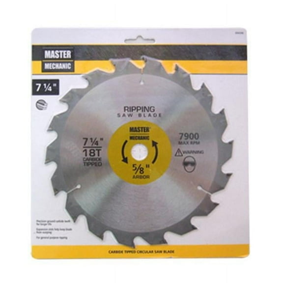 Disston  7.25 in. Master Mechanic Circular Saw Blade - 18 Tooth