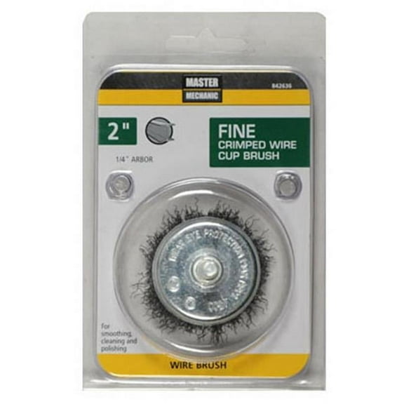Disston 842636 2 in. Master Mechanic Fine Utility Crimped Wire Cup Brush