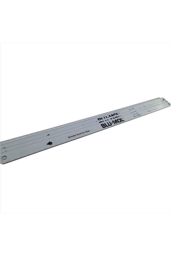 Blu-Mol 12 In. 18 Tpi Bi-Metal Hack Saw Blade, 10 Pack