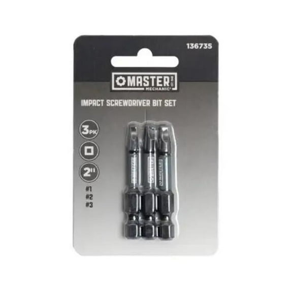 Disston 136735 Square Screwdriver Bit Set - 3 Piece