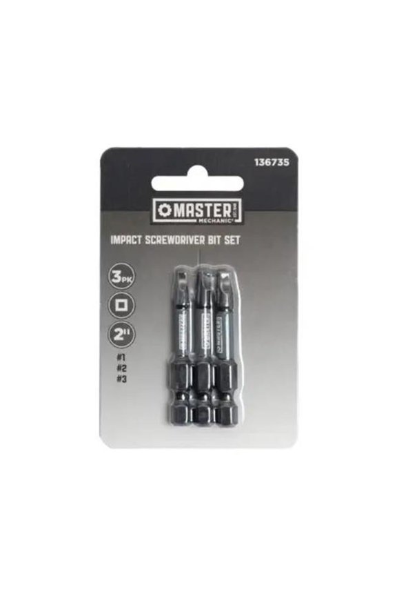 136735 Square Screwdriver Bit Set - 3 Piece