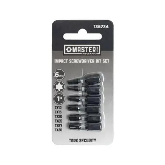 Disston 136734 Star Impact Screwdriver Bit Set - 6 Piece