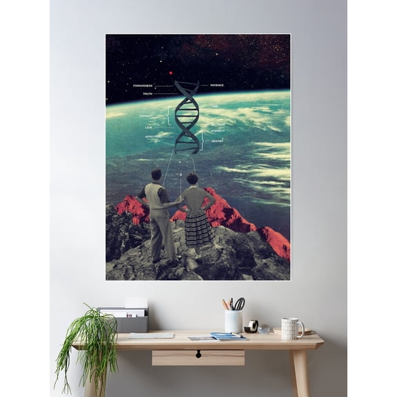 Distance And Eternity Poster Wall Art, Modern Wall Decor For Living Room Bedroom, 24x36 UNFRAMED