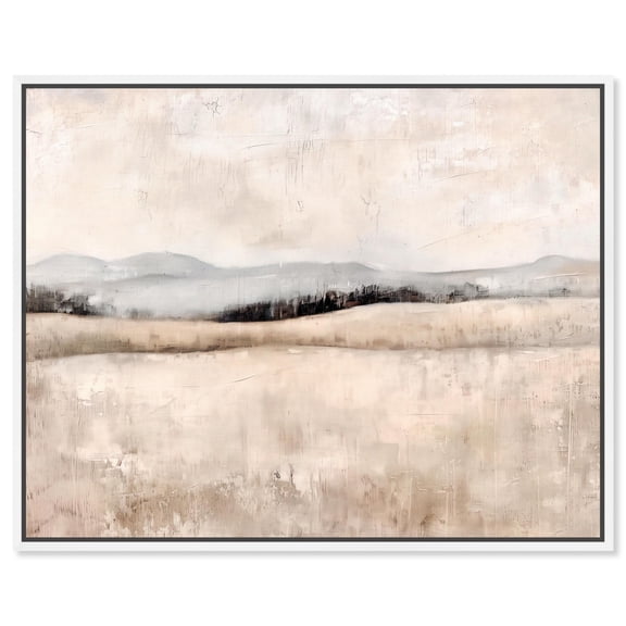 Distant Hills I Canvas Landscape Paintings by Art Remedy, White Frame, 20 x 16