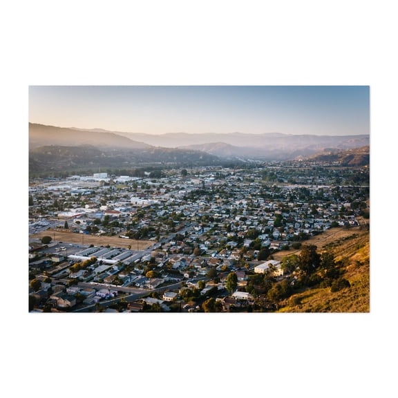 Distant Mountains from Grant Park - Ventura California Photography Unframed Wall Art Print 5 x 7 inches