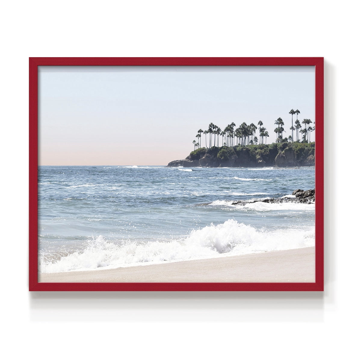 Distant Palms by Natalie Carpentieri - Restickable Framed Giclée Print