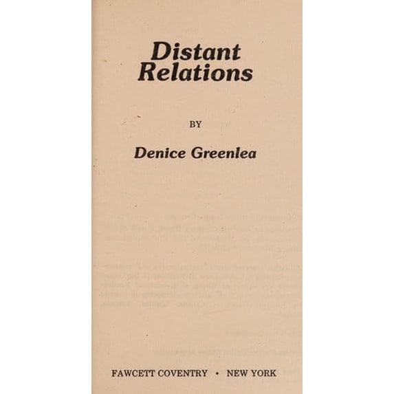 Pre-Owned Distant Relations 9780449503003