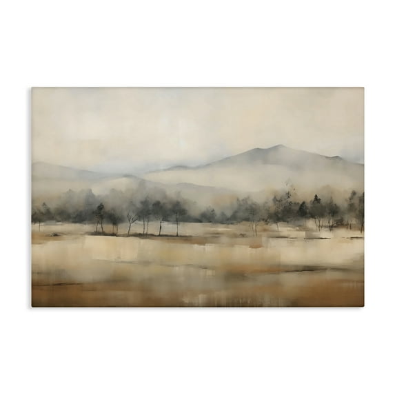 Stupell Industries Distant Tree Covered Mountain Canvas Wall Art, design by Creative Studio, 30 x 45