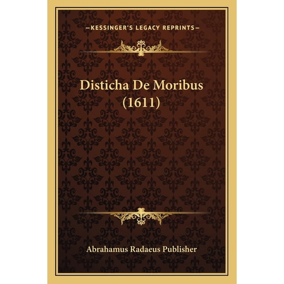 Disticha de Moribus (1611)