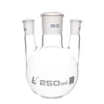 thumbnail image 1 of Distillation Flask with 3 Parallel Necks, 250ml Capacity, 29/32 Center Socket, 14/23 Side Sockets, Interchangeable Ground Joints, Borosilicate Glass - Eisco Labs, 1 of 1
