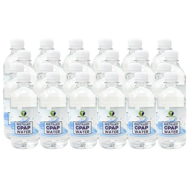 Distilled Water for CPAP Machines 12oz Bottles 24 Pack