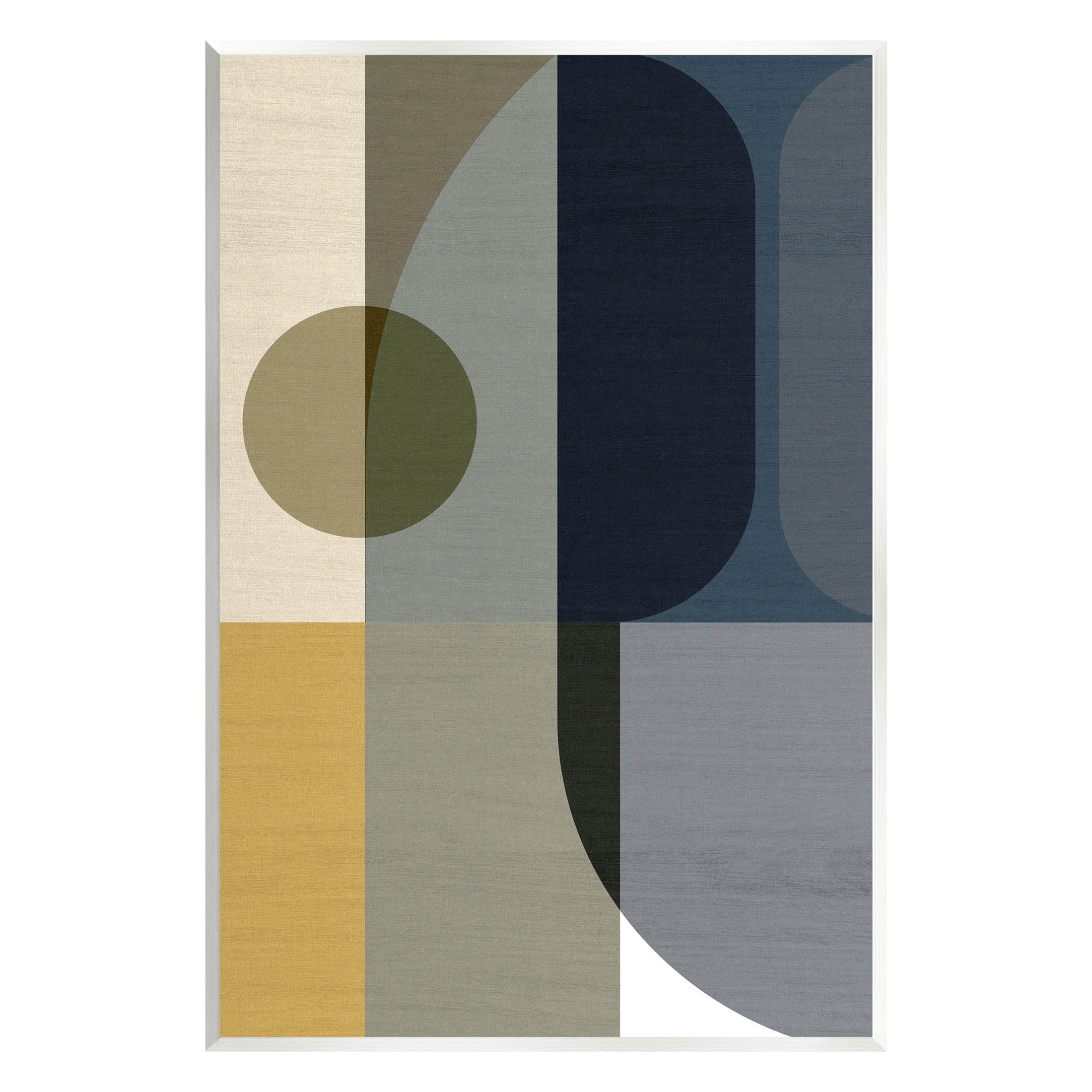 Distinct Geometric Layered Shapes Abstract Graphic Art Unframed Art Print Wall Art