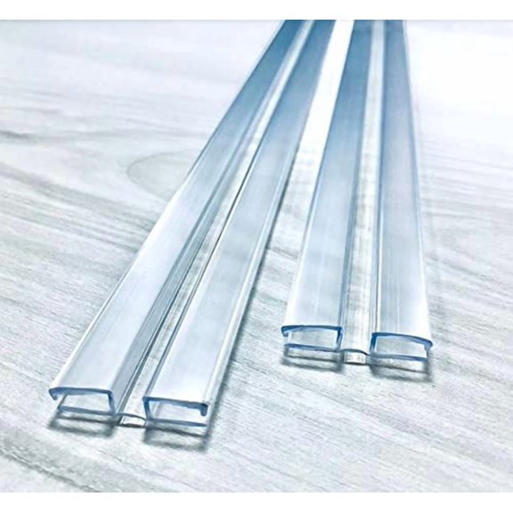 DistinctAndUnique Clear PVC Piano Living Hinge for 1/4 in (6 mm) Acrylic, 24 in, 2 pack