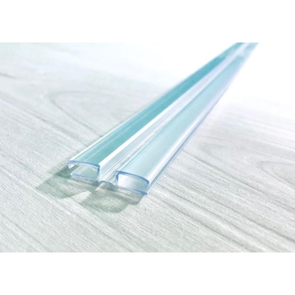 DistinctAndUnique Clear PVC Piano Living Hinge for 1/8-3/16 in (3-4.5 mm) Acrylic, 4 in, 1 pack