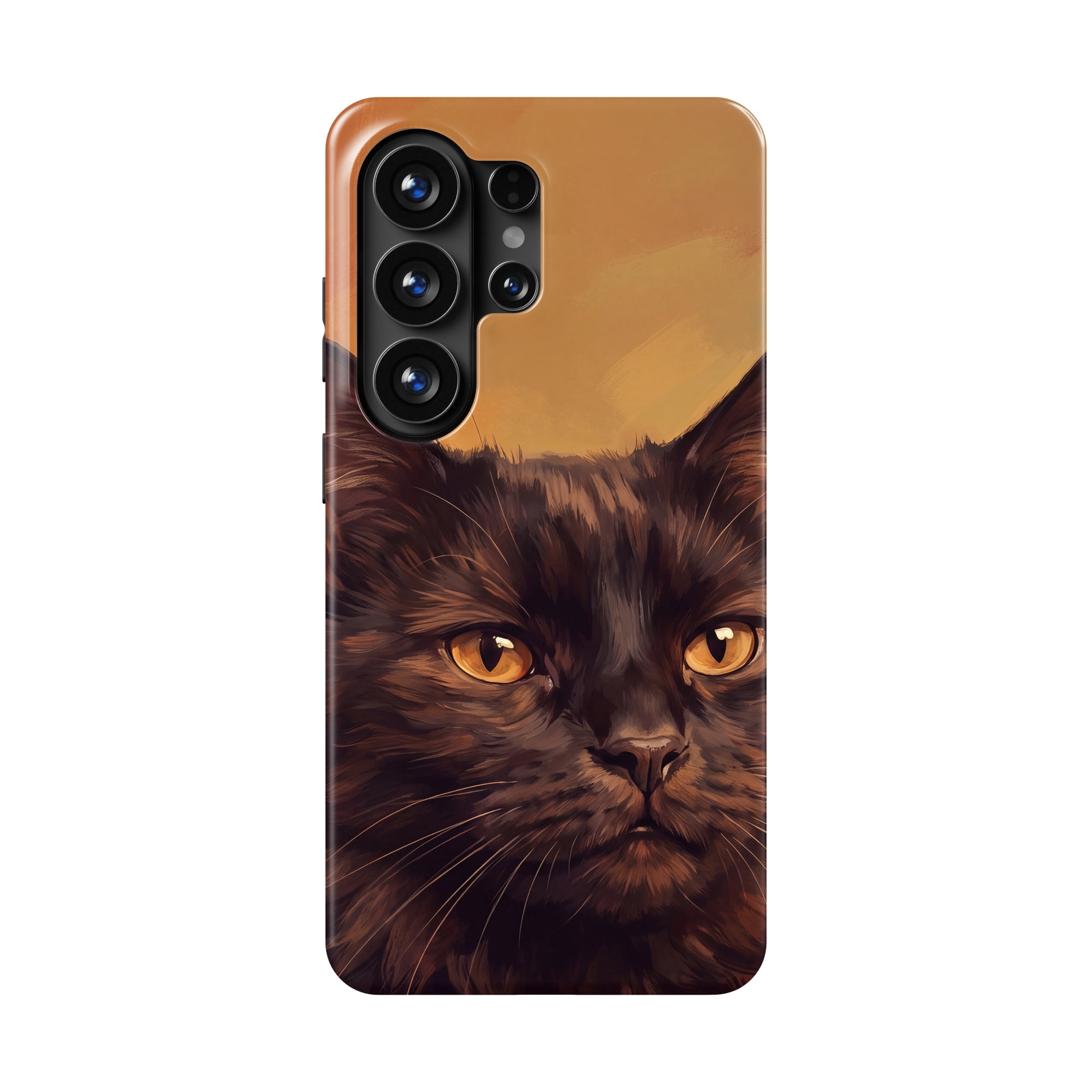 Magnitic Ink DistinctInk Black Cat Portrait Tough Case for Galaxy S26 Ultra ...