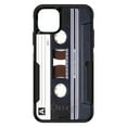 thumbnail image 1 of DistinctInk Case for iPhone 11 (6.1" Screen) - OtterBox Commuter Custom Black Case - Audio Cassette Tape, 1 of 2