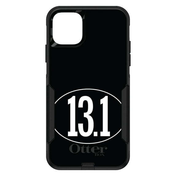 DistinctInk OtterBox Commuter Custom Case for Apple iPhone 11 (6.1" Screen) - Show Your Love of Running - Wireless Charging Compatible