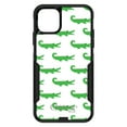 thumbnail image 1 of DistinctInk Case for iPhone 11 (6.1" Screen) - OtterBox Commuter Custom Black Case - Green White Alligators - Cartoon Alligators, 1 of 2