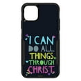 thumbnail image 1 of DistinctInk Case for iPhone 11 (6.1" Screen) - OtterBox Commuter Custom Black Case - I Can Do All Things Through Christ - Show Your Love of Christ, 1 of 2