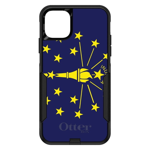 DistinctInk OtterBox Commuter Custom Case for Apple iPhone 11 (6.1" Screen) - US State Flag - Lightweight Grip