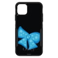thumbnail image 1 of DistinctInk OtterBox Commuter Custom Case for Apple iPhone 11 (6.1" Screen) - Cartoon Bows / Ribbons - Shockproof Protection, 1 of 2