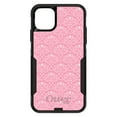 thumbnail image 1 of DistinctInk OtterBox Commuter Custom Case for Apple iPhone 11 (6.1" Screen) - Pink & White Rose Pattern - Lightweight Grip, 1 of 2