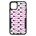 thumbnail image 1 of DistinctInk Case for iPhone 11 (6.1" Screen) - OtterBox Commuter Custom Black Case - Purple Pink Cartoon Whales - Cartoon Whales, 1 of 2